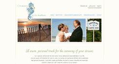 Desktop Screenshot of ceremoniesbytheseashore.com